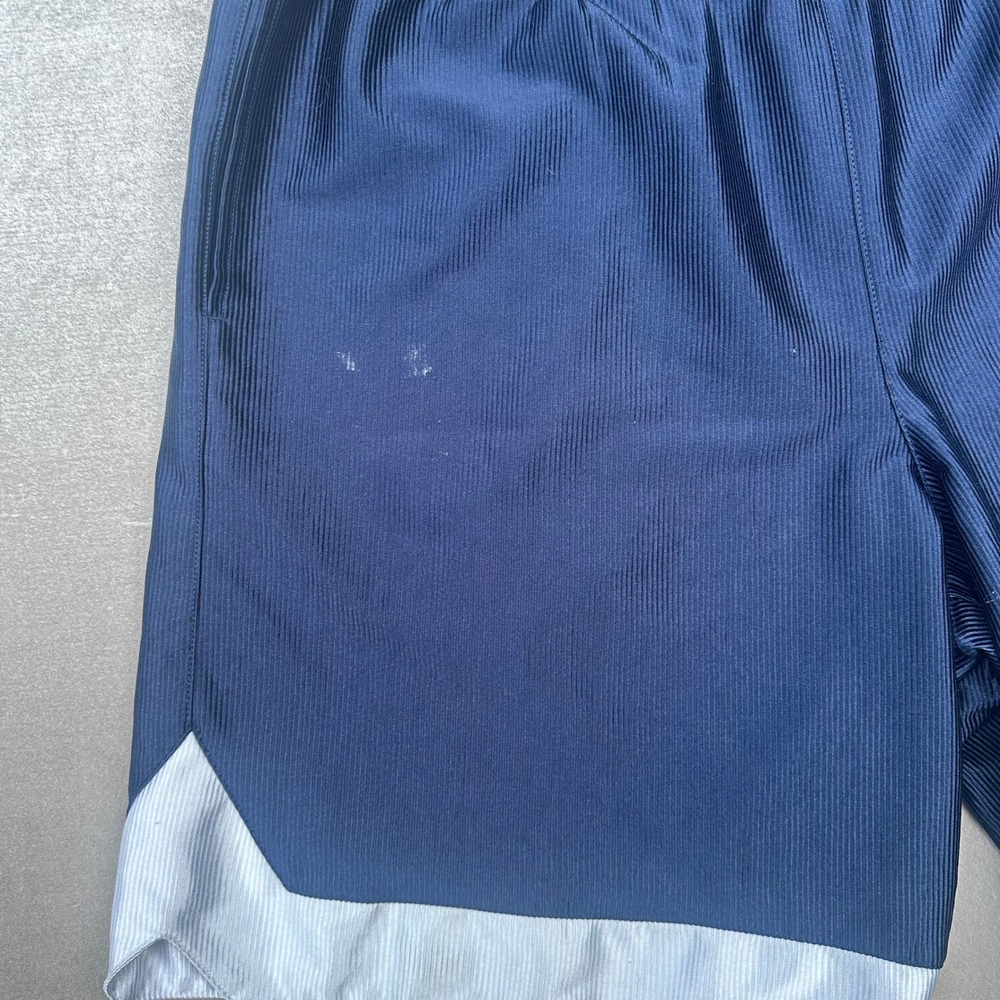 Vintage Nike Basketball Shorts Men's Large Navy White Y2K Swoosh Athletic - Picture 6 of 9